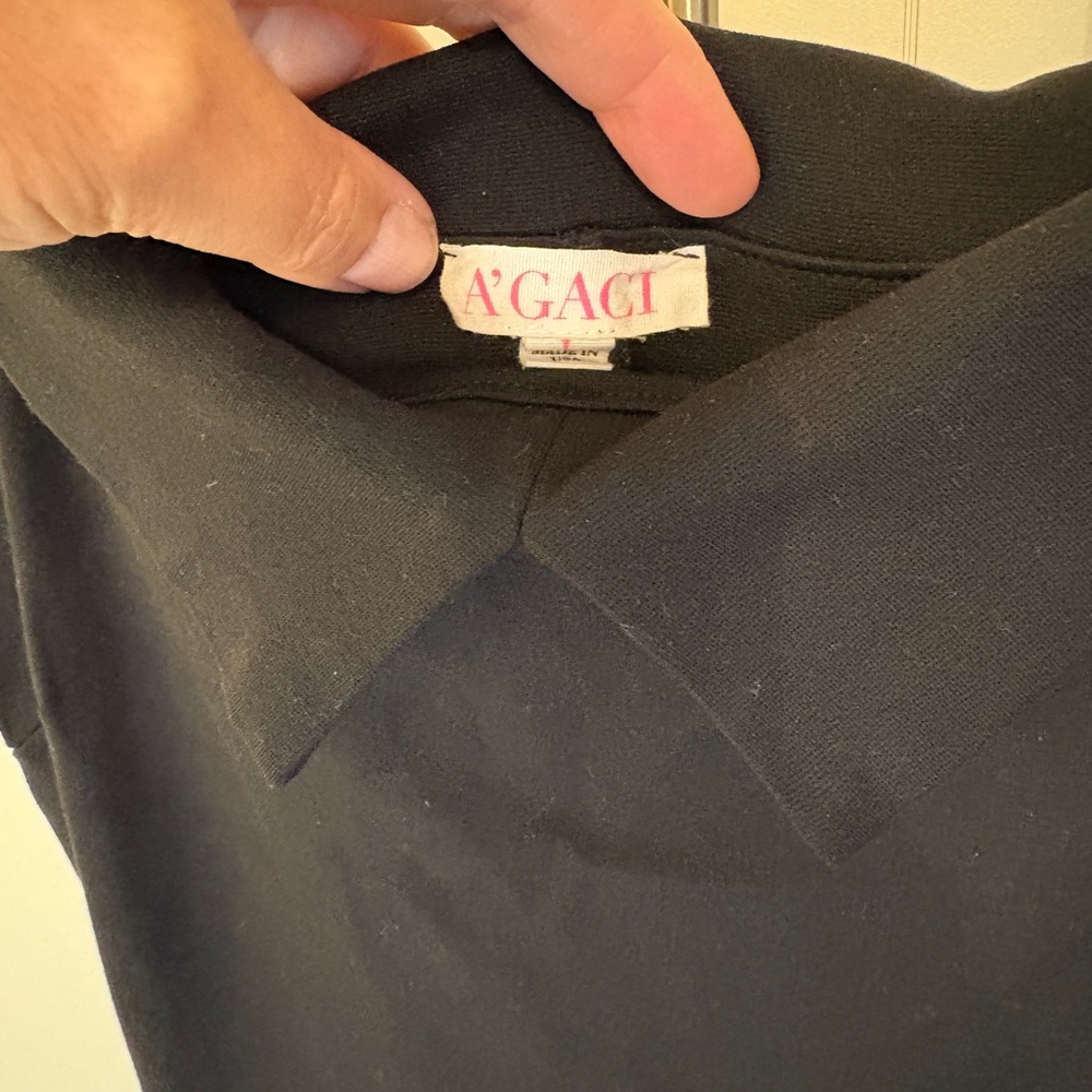 LAST CALL! A'gaci Black Off-the-Shoulder Sheath Dress - Picture 3 of 8